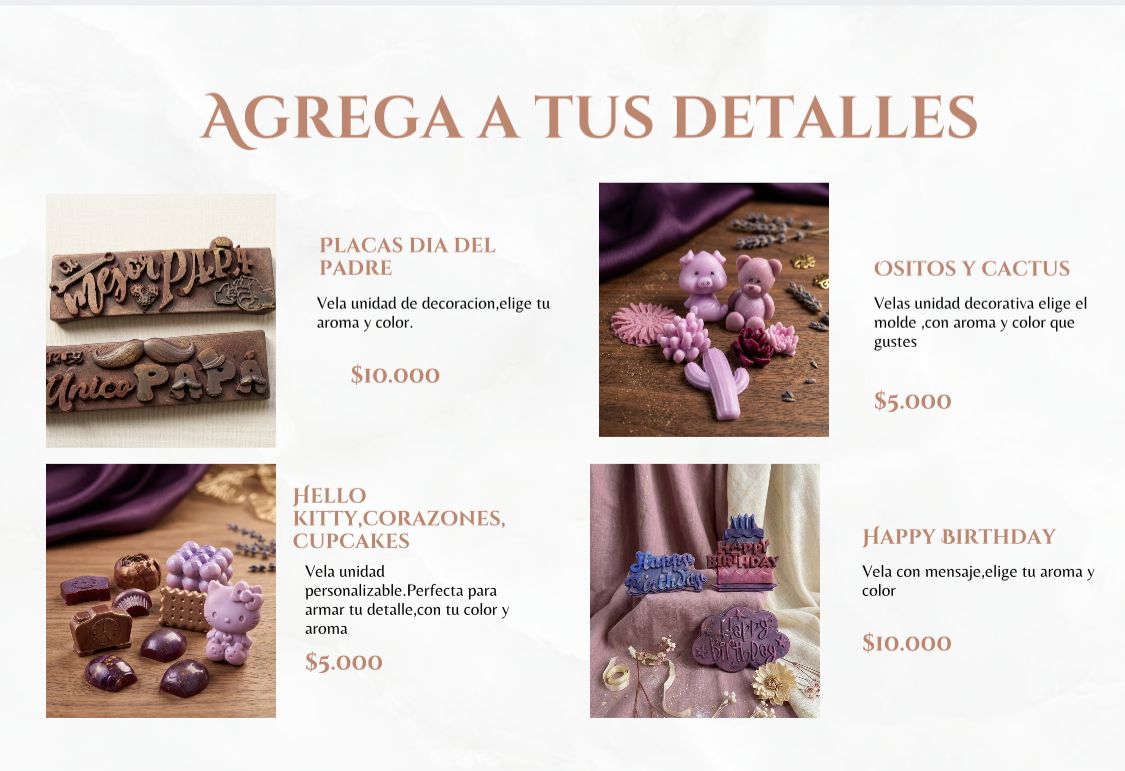 Agrega a tus detalles