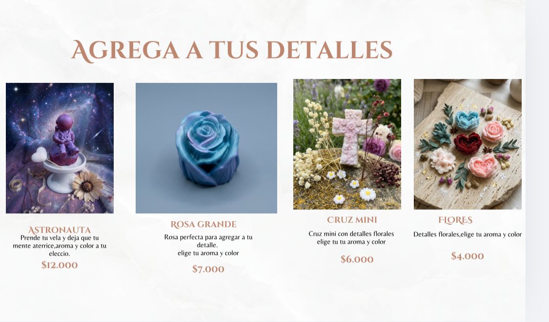 Agrega a tus detalles
